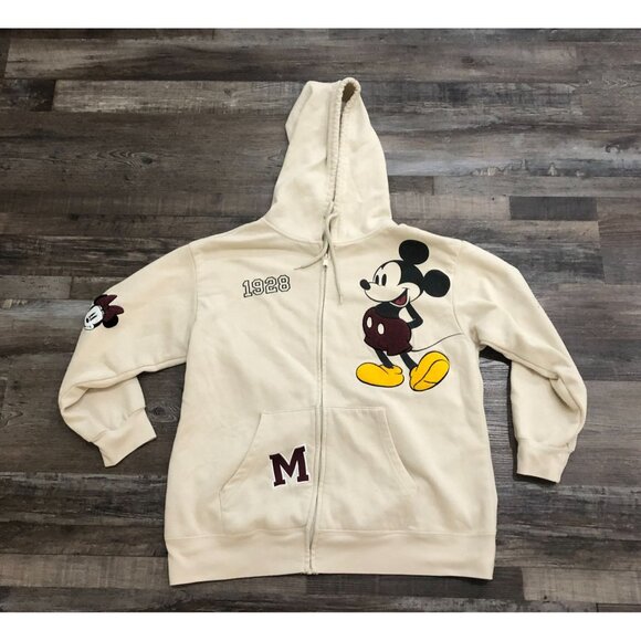 Disney Tops - Disney Mickey Mouse Womens 2XL Embroidered Full Zip Sweatshirt Hoodie